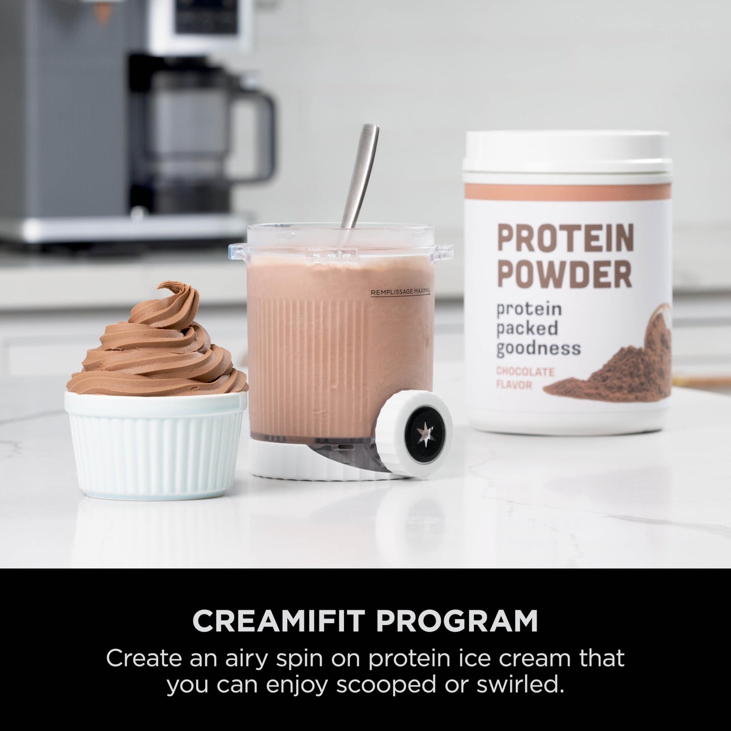 CREAMi Scoop and Swirl Soft Serve and Ice Cream Maker with 2x Tubs, 13 Functions, Makes Ice Cream