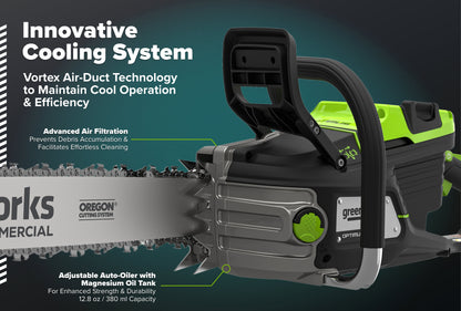 82V OPTIMUS HOGSAW 5.0kw Chainsaw Kit with CORE530 Battery & DP Charger | OCS800-C5DP