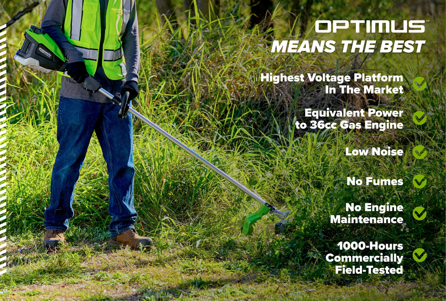 82V OPTIMUS 1.6kW 17" String Trimmer  | ST161