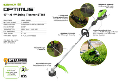 82V OPTIMUS 1.6kW 17" String Trimmer  | ST161