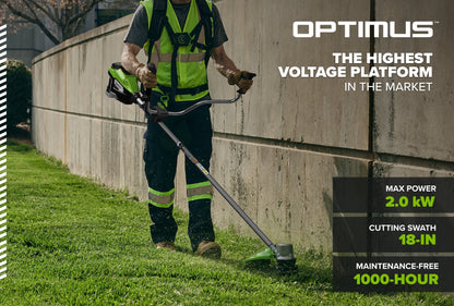 82V OPTIMUS 2.0kW 18" String Trimmer Brush Cutter | TB201