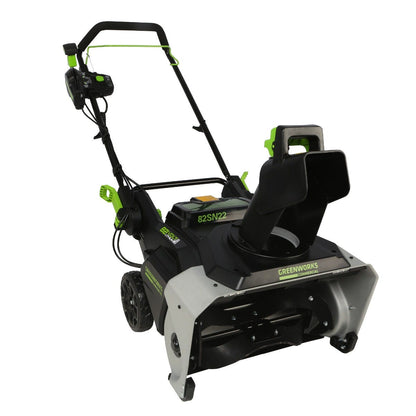82V 22" Snow Thrower with 5Ah Battery and Dual Port Charger | 82SN22-5DP