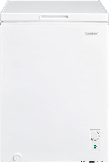 COMFEE' RCC102WH2UK(E) 99L Freestanding Chest Freezer, with Freezing and Refrigeration Conversion