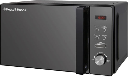 Russell Hobbs RHM2076B 20 Litre 800 W Black Digital Solo Microwave with 5 Power Levels