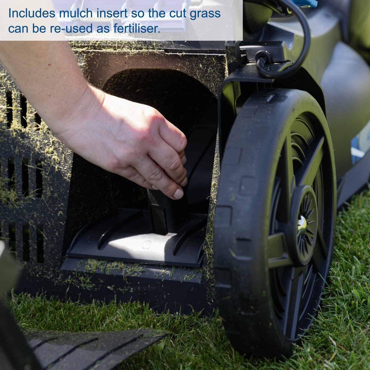 Scheppach BC-MP430-X Cordless Lawnmower with Battery and Charger | 43cm Cutting Width | 700m² Gardens | 50L Grass Bag | Inc. 2 x 20V 4Ah Battery + 2.4Ah Charger