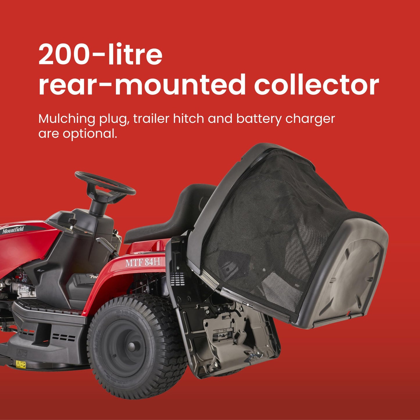 Mountfield Lawn Tractor MTF 84H a, 84 cm – Hydrostatic Transmission, 200 L Collector – Lawns up to 1.5 acres