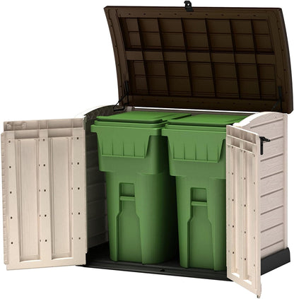 Keter Store It Arc Outdoor Garden Shed, 1200 Litres, Taupe/Beige