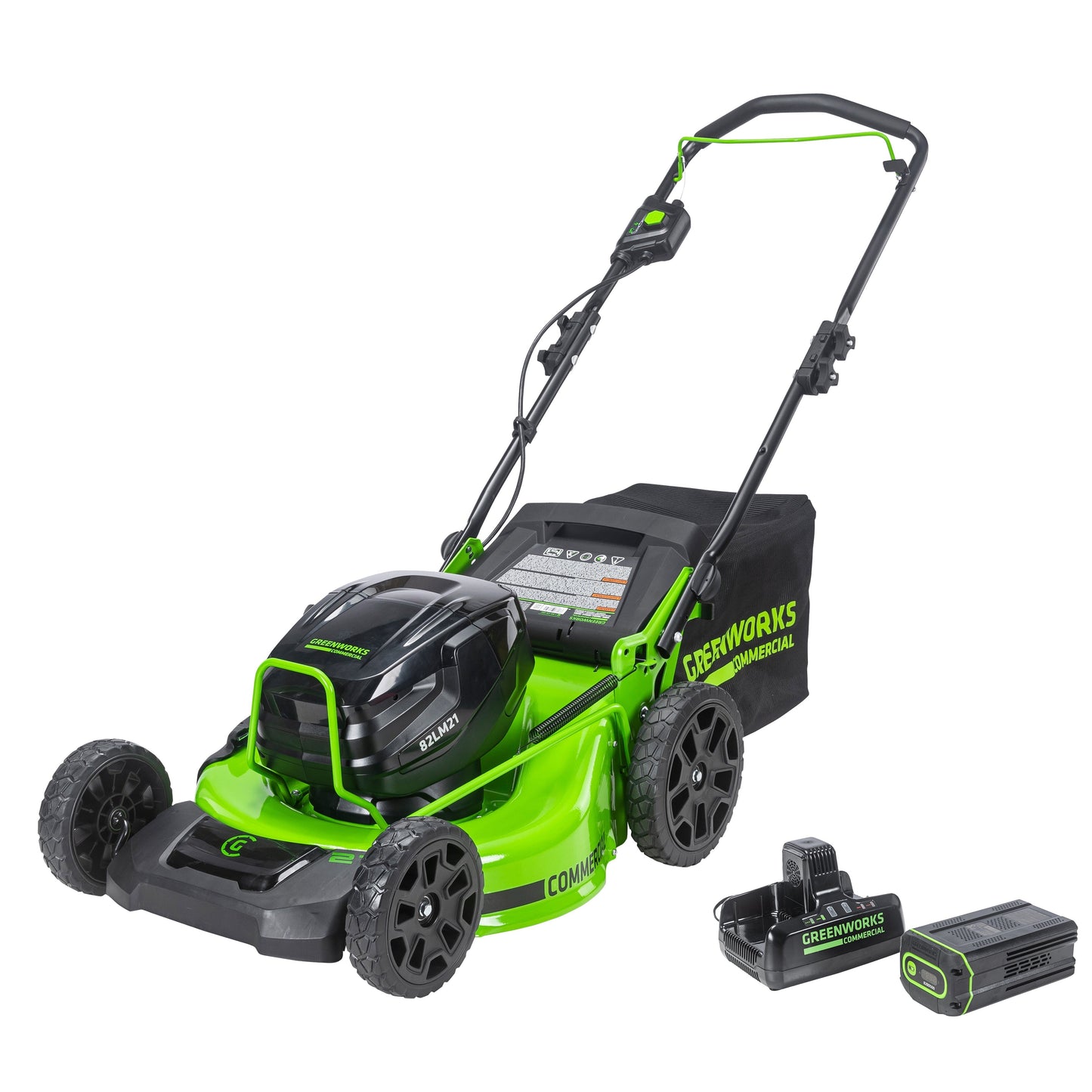 82V 21" Brushless Push Mower with 5Ah Battery and Dual Port Charger | 82LM21-5DP