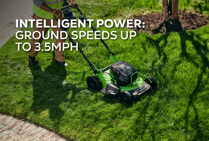 82V 21’’ Brushless Push Mower with 2.5Ah Battery and Dual Port Charger | 82LM21-25DP