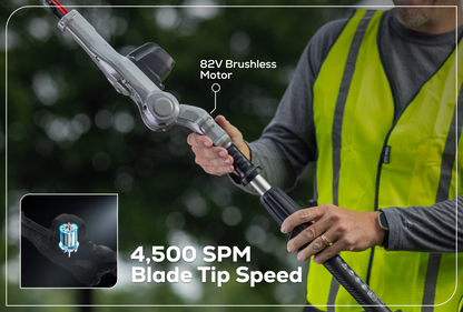 82V OPTIMUS 20" Telescoping + Articulating Pole Hedge Trimmer | PH662T