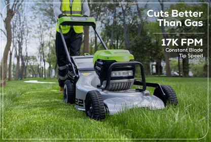 82V OPTIMUS ATM 22” Self-propelled Mower With (2) 8 Ah Batteries And Dual Port Charger | ATM22A-82DP