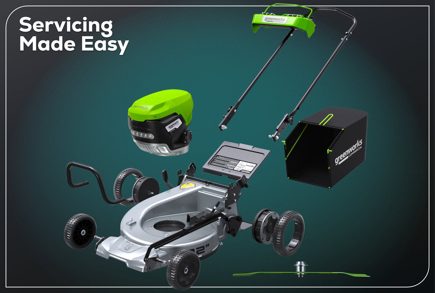 82V OPTIMUS ATM 22” Self-propelled Mower With (2) 8 Ah Batteries And Dual Port Charger | ATM22A-82DP