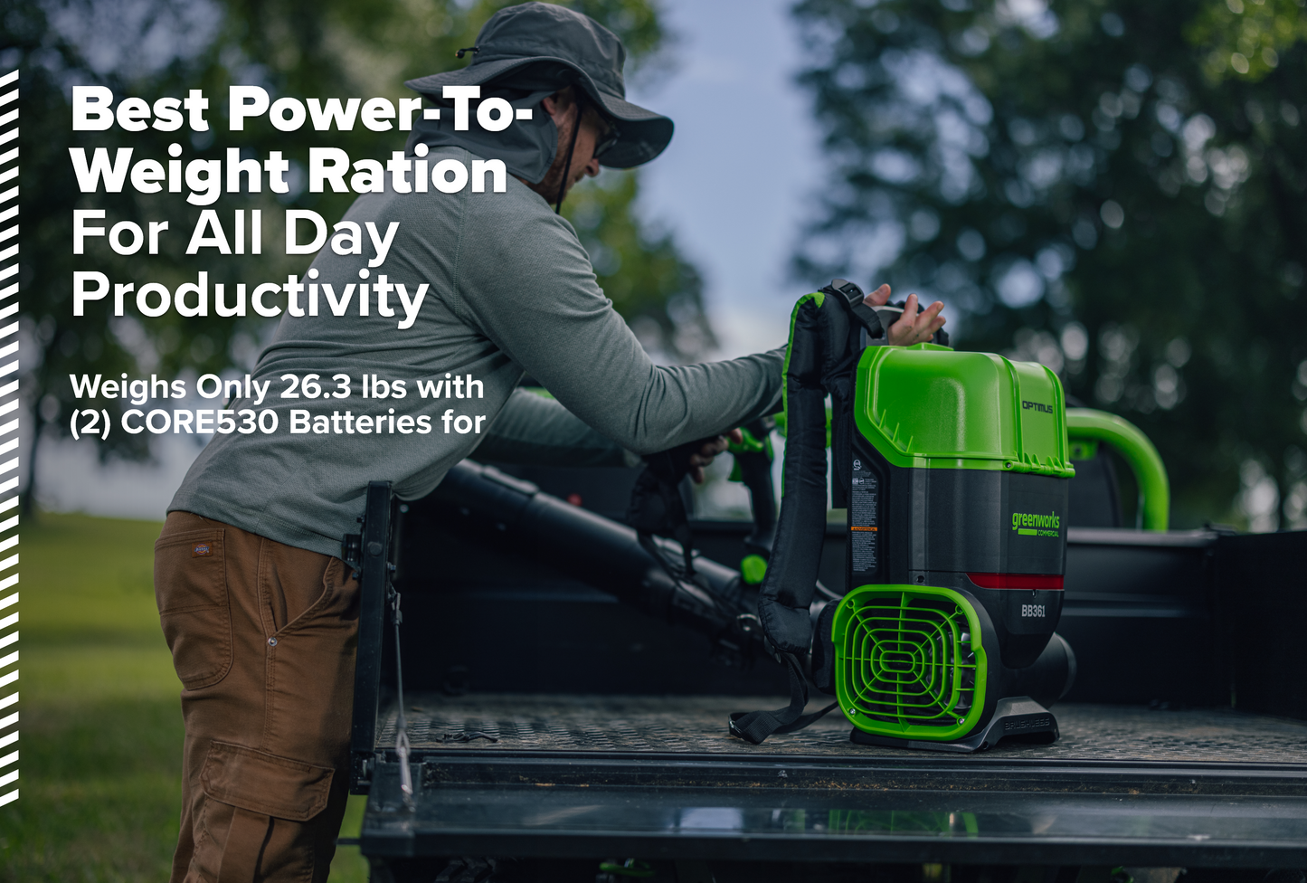 82V OPTIMUS 36N Dual-Port Backpack Blower with (2) 8Ah Batteries and Dual Port Charger | BB361-82DP
